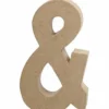 Pappsymbol, &, H: 19,9 cm, B: 11,5 cm, tjocklek 2,5 cm, 1 st.