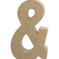 Pappsymbol, &, H: 19,9 cm, B: 11,5 cm, tjocklek 2,5 cm, 1 st.