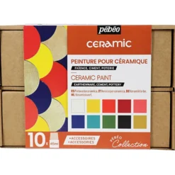 Pebeo Collection Set, Keramisk färg, mixade färger, 1 förp.
