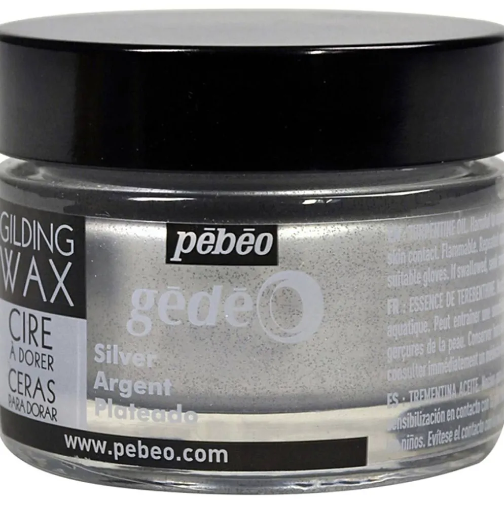 Pebeo förgyllningsvax, silver, 30 ml/ 1 burk