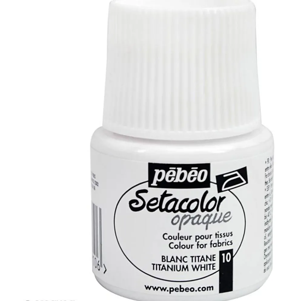 Pebeo tygfärg, vit, 45 ml/ 1 flaska