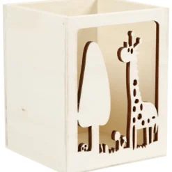Pennställ, giraff, H: 10 cm, L: 8 cm, B: 8 cm, 1 st.