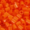Photo Pearls, stl. 5x5 mm, Hålstl. 2,5 mm, medium, orange klar (13), 1100 st./ 1 förp.