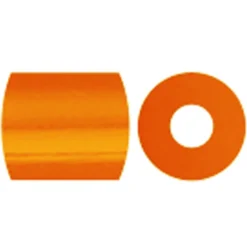 Photo Pearls, stl. 5x5 mm, Hålstl. 2,5 mm, medium, orange klar (13), 1100 st./ 1 förp.