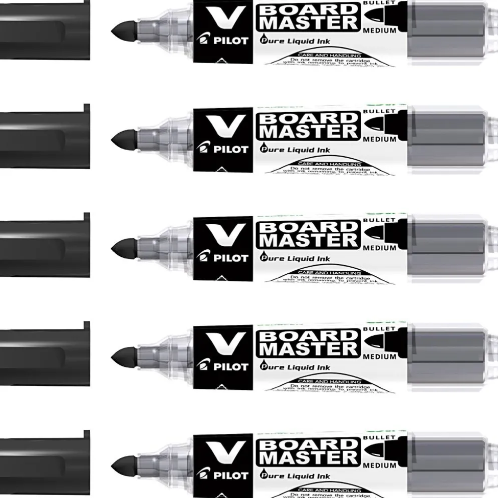 PILOT whiteboardpenna refill, spets 2,3 mm, svart, 5 st./ 1 förp.