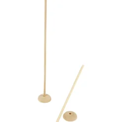 Pinne med fot, H: 30 cm, Dia. 6,5 cm, Hålstl. 8 mm, 5 set/ 1 förp.