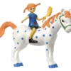 Pippi och Lilla Gubben figurer, stl. 11 cm, 2 st./ 1 set