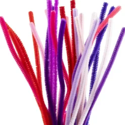 Piprensare, L: 30 cm, tjocklek 6 mm, lila/pink harmoni, 25 st./ 1 förp.