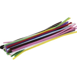 Piprensare, L: 30 cm, tjocklek 4 mm, mixade färger, 50 mix./ 1 förp.
