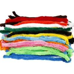 Piprensare, stora, L: 45 cm, tjocklek 25 mm, mixade färger, 60 mix./ 1 förp.