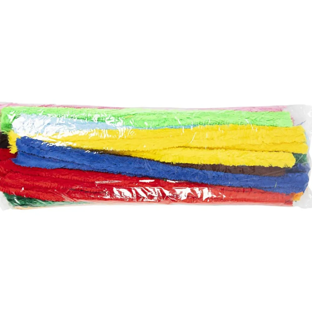 Piprensare, stora, L: 45 cm, tjocklek 25 mm, mixade färger, 60 mix./ 1 förp.