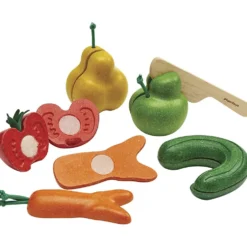 PLAN TOYS Skärbar Frukt och Grönt, 11 st./ 1 set