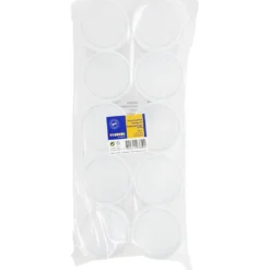 Plastburkar för förvaring, H: 7 cm, Dia. 6,5 cm, 180 ml, 10 st./ 1 förp.