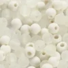 Plastpärlor, Dia. 6 mm, Hålstl. 2 mm, ca. 150 st., cream, 40 g/ 1 förp.