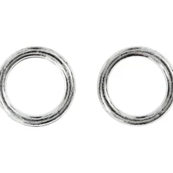 Plastring, stl. 15 mm, tjocklek 2 mm, silver, 25 st./ 1 förp.