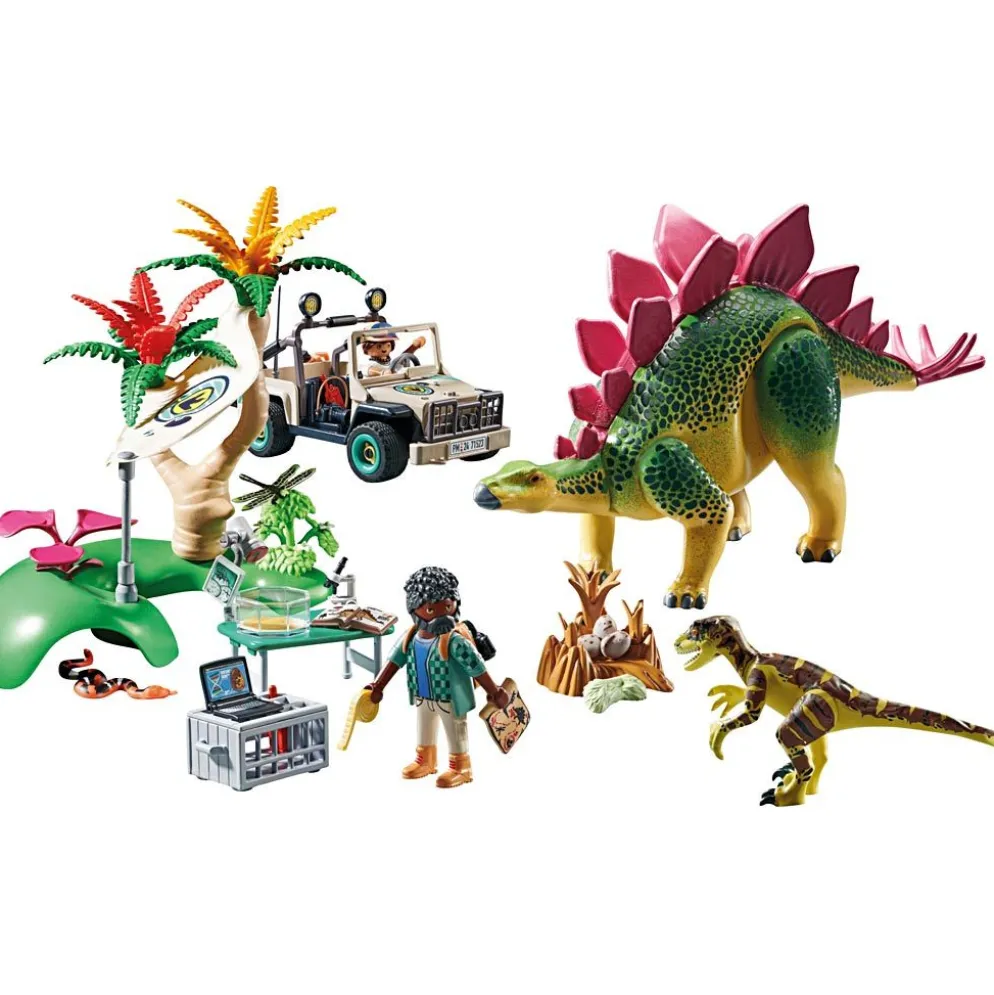 Playmobil forskningsläger med dinosaurier, 93 delar/ 1 förp.
