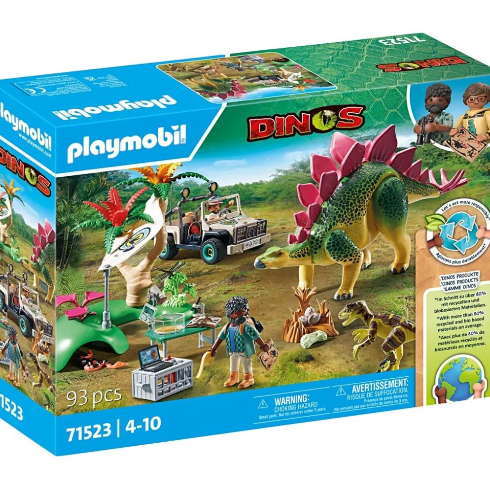 Playmobil forskningsläger med dinosaurier, 93 delar/ 1 förp.