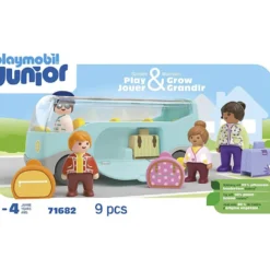 Playmobil Junior flygplatsbuss, stl. 38,6x14,8x25,8 cm, ca. 9 delar, 1 förp.