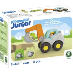 Playmobil Junior grävmaskin, stl. 18x8x10 cm, 5 delar/ 1 förp.