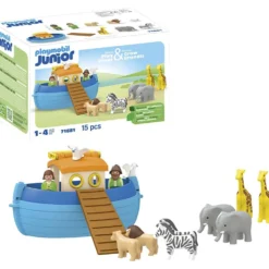 Playmobil Junior Noas ark, stl. 41,5x33,5x24 cm, ca. 15 delar, 1 förp.