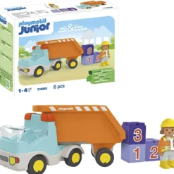 Playmobil Junior tippbil, stl. 39x19,7x26 cm, ca. 6 delar, 1 förp.