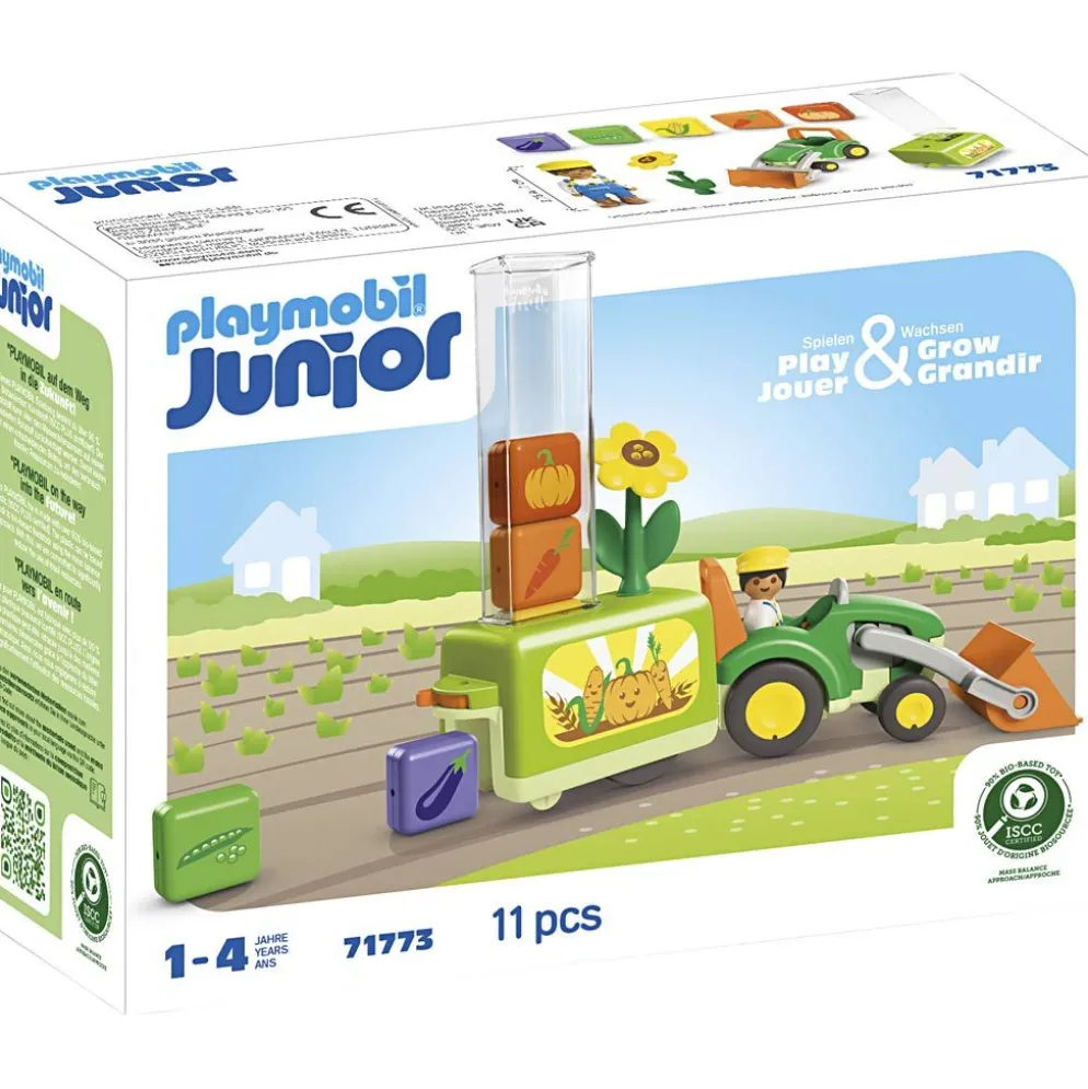 Playmobil Junior –Traktor med planteringsvagn, stl. 31x7x23 cm, 11 delar/ 1 förp.