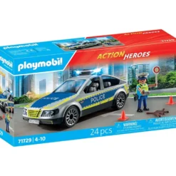 Playmobil polisbil, stl. 37,2x19,6x35,8 cm, 24 delar/ 1 förp.