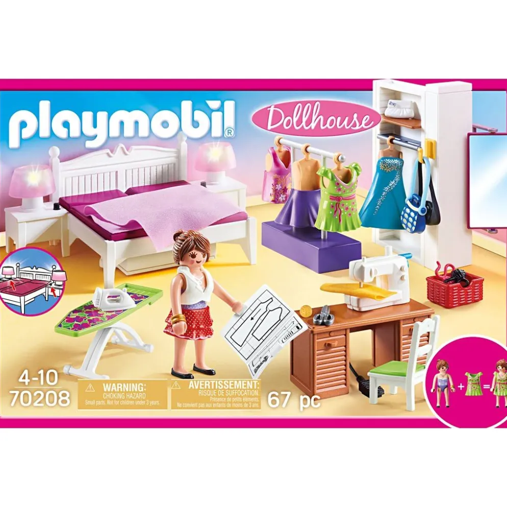 Playmobil sovrum med syhörna, 67 delar, 1 st./ 1 förp.