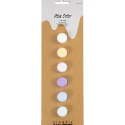 Plus Color-Hobbyfärg, pastellfärger, 6x5 ml/ 1 förp.
