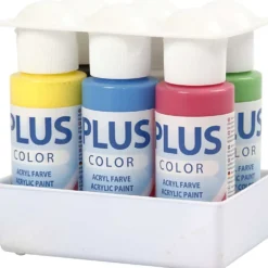 Plus Color Hobbyfärg, primärfärger, 6x60 ml/ 1 förp.