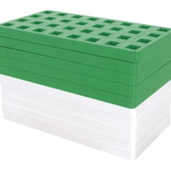 Plus Plus Big Basic-plattor, H: 1 cm, L: 16 cm, B: 8 cm, 10 st./ 1 förp.