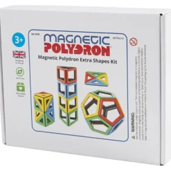 Polydron Magnetic Set, stl. 6-8,5 cm, 48 delar/ 1 set