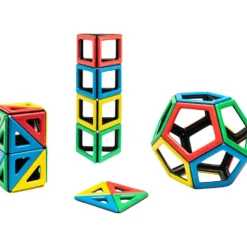 Polydron Magnetic Set, stl. 6-8,5 cm, 48 delar/ 1 set