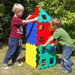 Polydron XL, stl. 36-40 cm, colorful, 12 delar/ 1 set