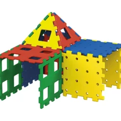 Polydron XL, stl. 36-40 cm, mixade färger, 36 delar/ 1 set