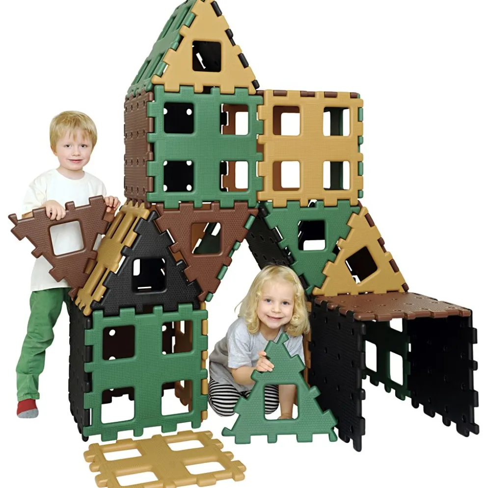 Polydron XL, stl. 36-40 cm, natur, 36 delar/ 1 set