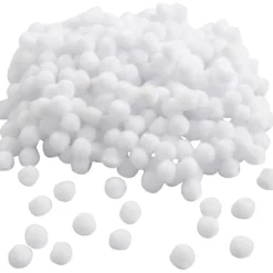 Pompoms, Dia. 10 mm, vit, 450 st./ 1 förp.