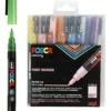 Posca Marker , nr. PC-3ML, spets 0,9-1,3 mm, glitter färger, 8 st./ 1 förp.