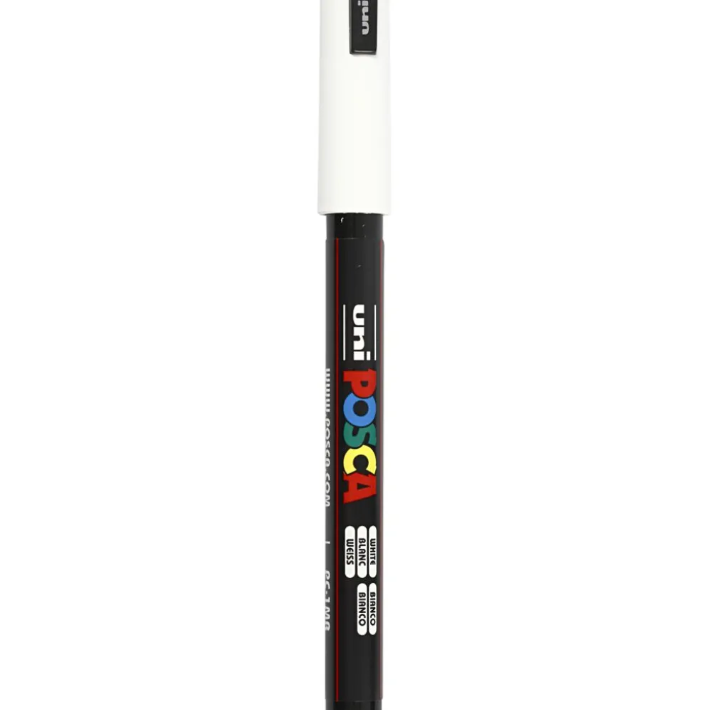 Posca Marker , nr. PC-1MR, spets 0,7 mm, extra fine, vit, 1 st.