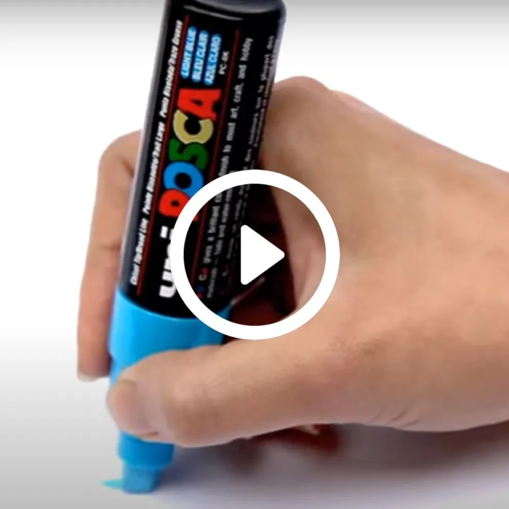 Posca Marker , nr. PC-1MR, spets 0,7 mm, extra fine, vit, 1 st.
