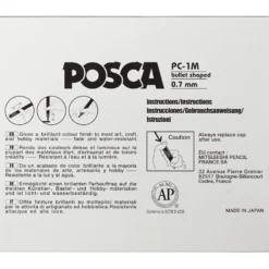 Posca Marker , nr. PC-1M, spets 0,7 mm, extra fine, mixade färger, 12 st./ 1 förp.