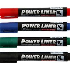 Power Liner, spets 1,5-3 mm, svart, blå, grön, röd, 4 st./ 1 förp.