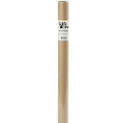 Presentpapper, B: 50 cm, 60 g, beige, 5 m/ 1 rl.