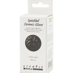 Prickig Keramikglasyr, 999-1060 °C, täckande, tutto nero, 60 ml/ 1 burk