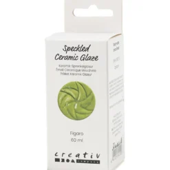 Prickig Keramikglasyr, 999-1060 °C, täckande, figaro, 60 ml/ 1 burk