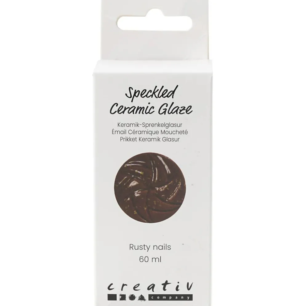 Prickig Keramikglasyr, 999-1060 °C, täckande, rusty nails, 60 ml/ 1 burk