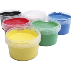 PRIMO Fingerfärg, mixade färger, 6x250 ml/ 1 förp.