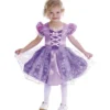 Prinsessklänning, stl. 2-4 år, lila, 1 st.