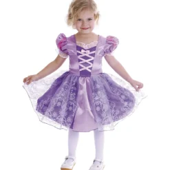 Prinsessklänning, stl. 2-4 år, lila, 1 st.