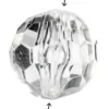 Prismor, stl. 12 mm, Hålstl. 1,2 mm, blank transparent, 77 st./ 1 förp.